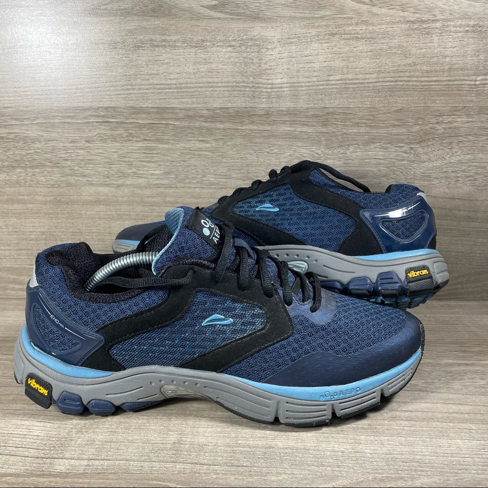 Mens Size 10 Wide Abeo Aero Vibram Shoe Navy/grey Eco-Heel